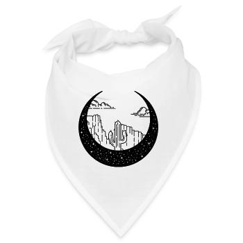 Canyon in der Mondsichel - Bandana - Weiß - Vorne