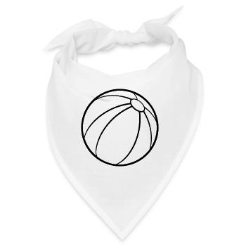 Beachball - Bandana - Weiß - Vorne