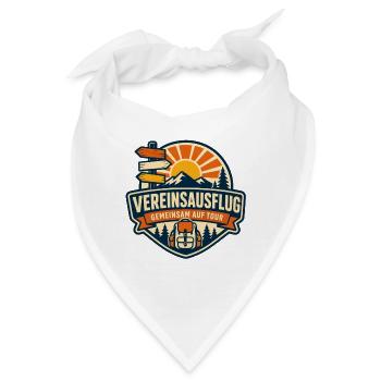 Vereinsausflug Logo – Gemeinsame Tour - Bandana - Weiß - Vorne