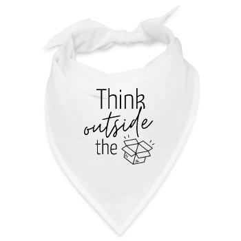 Ideenkiste - Think outside ... - Bandana - Weiß - Vorne
