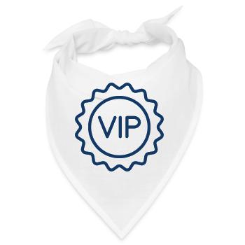 VIP Premium Badge Icon Symbol Illustration Design - Bandana - Weiß - Vorne
