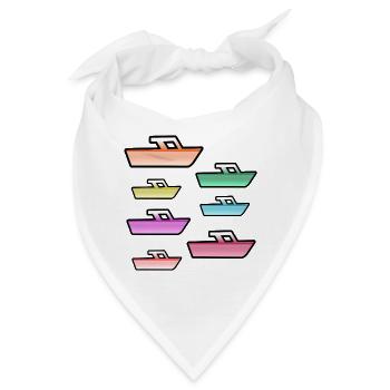 Motorboote - Bandana - Weiß - Vorne