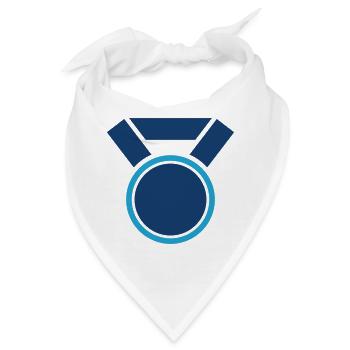 Auszeichnungsmedaillen-Abzeichen-Symbol für Premium-Erfolg - Bandana - Weiß - Vorne