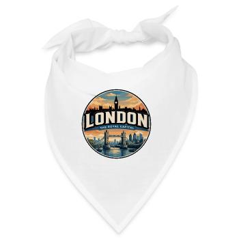 London Tower Bridge Royal Capital Badge - Bandana - Weiß - Vorne