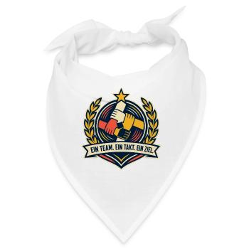 Ein Team Ein Takt Ein Ziel Teamgeist - Bandana - Weiß - Vorne