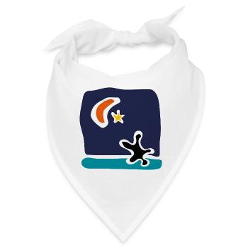 Mittelmeer-Solidarität – Tribut an Migranten - Bandana - Weiß - Vorne