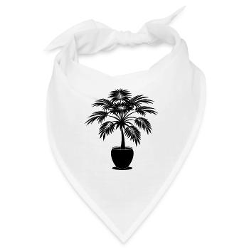 Palmenpflanze - Bandana - Weiß - Vorne