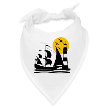 Segeln - Bandana - Weiß - Vorne
