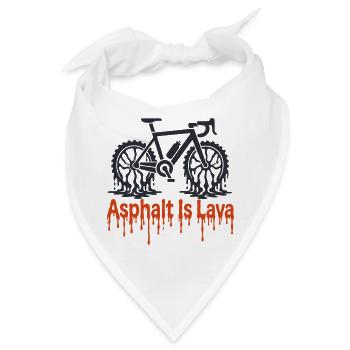 Asphalt Is Lava - Bandana - Weiß - Vorne