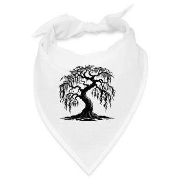 Verdrehte Weide - Bandana - Weiß - Vorne