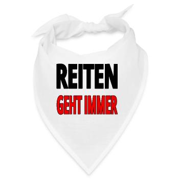 Reiten - Bandana - Weiß - Vorne