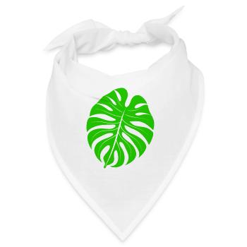 Leaf Monstera - Bandana - Weiß - Vorne
