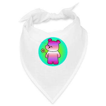 Zuckersüßes Bärchen - Bandana - Weiß - Vorne