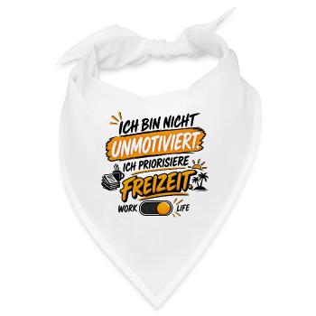 Unmotiviert Freizeit Stil - Bandana - Weiß - Vorne