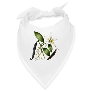 Botanische Vanilleorchidee - Bandana - Weiß - Vorne
