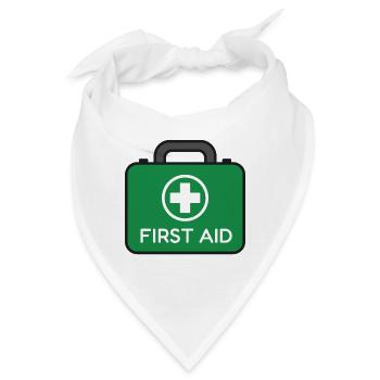 Erste-Hilfe-Medizinkasten - Bandana - Weiß - Vorne