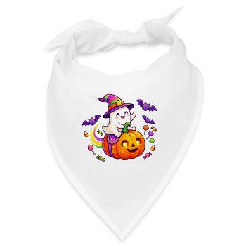 Kürbisgeist-Geisterparade - Bandana - Weiß - Vorne