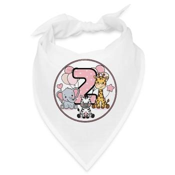 Süße Tierchen 2 - Bandana - Weiß - Vorne