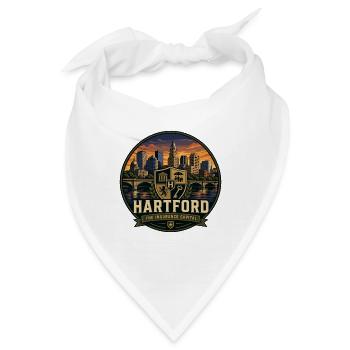 Greenville Emerald City Retro Wasserfallabzeichen - Bandana - Weiß - Vorne
