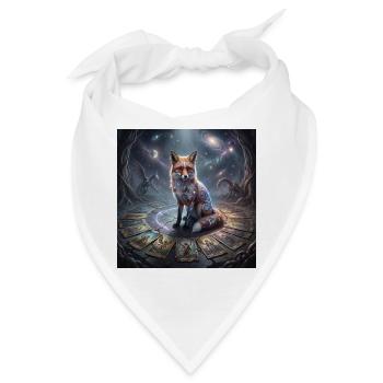 tarot_fox - Bandana - Weiß - Vorne