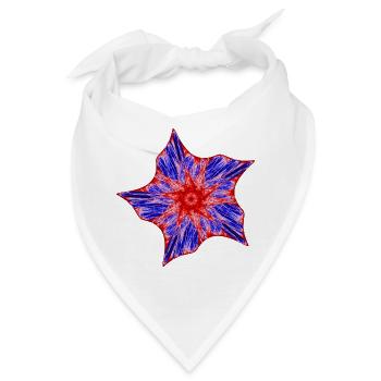 Kosmischer Seestern - Bandana - Weiß - Vorne