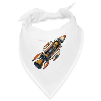 Raketenmechanik - Bandana - Weiß - Vorne