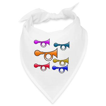 Hupen - Bandana - Weiß - Vorne