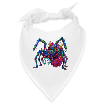 Neon Arachnid Rampage - Bandana - Weiß - Vorne