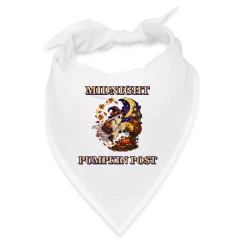 Mitternachts-Kürbisposten - Bandana - Weiß - Vorne