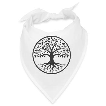Baum des Lebens - Bandana - Weiß - Vorne