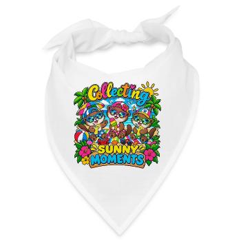 Sammle Sonnige Momente - Bandana - Weiß - Vorne