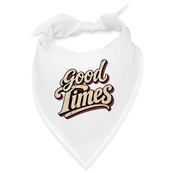 Good Times Retro Script - Bandana - Weiß - Vorne