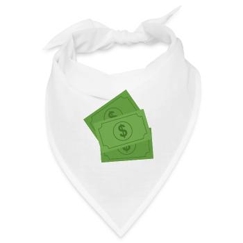 Dollar-Banknoten - Bandana - Weiß - Vorne