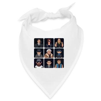Pixel Gangster Ensemble - Bandana - Weiß - Vorne