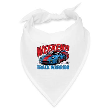 Wochenend-Rennbahn-Krieger - Bandana - Weiß - Vorne