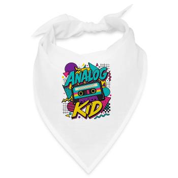 Analog Kid Retro - Bandana - Weiß - Vorne