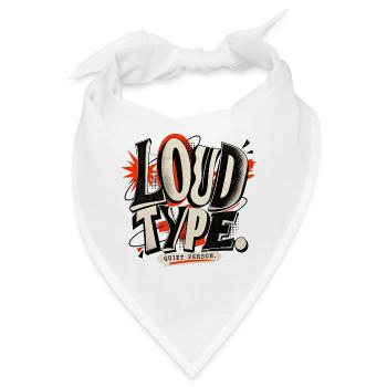 Introvert Typografie - Bandana - Weiß - Vorne