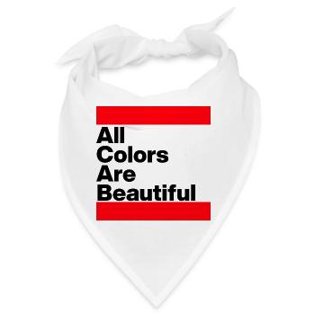 ACAB: ALL COLORS ARE BEAUTIFUL. FÜR OFFENHEIT - Bandana - Weiß - Vorne