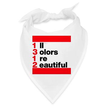 ACAB: ALL COLORS ARE BEAUTIFUL. FÜR OFFENHEIT - Bandana - Weiß - Vorne