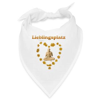 Lieblingsplatz Goldlesekreis - Bandana - Weiß - Vorne