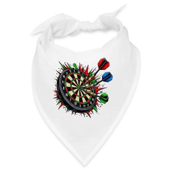 Dartboard Trefferfeuer - Bandana - Weiß - Vorne