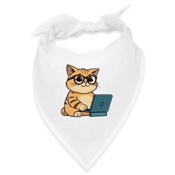 Coding Cat - Bandana - Weiß - Vorne