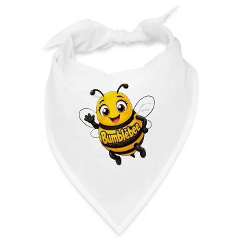 Kawaii Honigbiene Bumblebee - Bandana - Weiß - Vorne