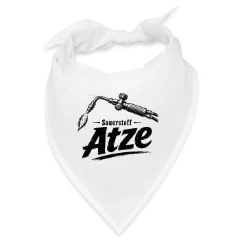 Autogen Schweißer Atze Sauerstoff - Bandana - Weiß - Vorne