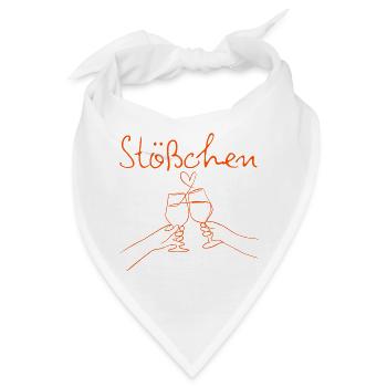 STÖßCHEN, PARTY, GESELLIGKEIT, DAYDRINKING 🥂🥂🥂 - Bandana - Weiß - Vorne
