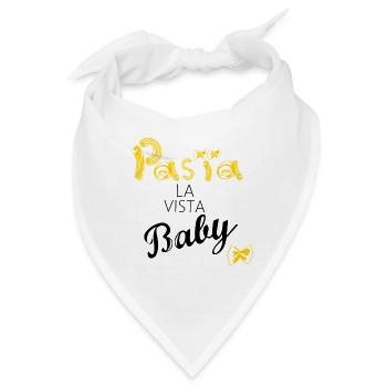 Pasta la vista baby - Bandana - Weiß - Vorne