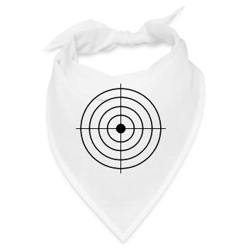 Zielscheibe - Bandana - Weiß - Vorne