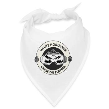 White Horizons – Chase The Powder Ski Abzeichen - Bandana - Weiß - Vorne