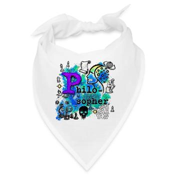 The Philosopher - Bandana - Weiß - Vorne