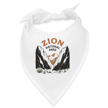 Vintage Zion-Nationalpark Wüstencanyon - Bandana - Weiß - Vorne